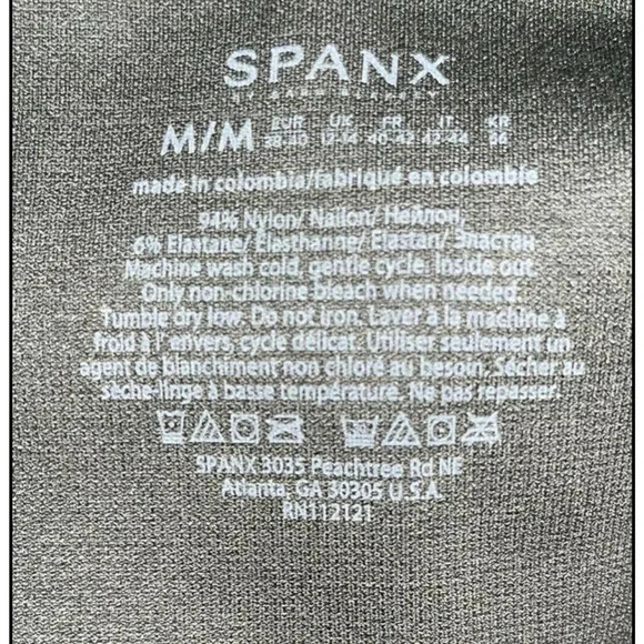 Spanx Look at Me Now Seamless Leggings in Green Camo Size M - Picture 5 of 5